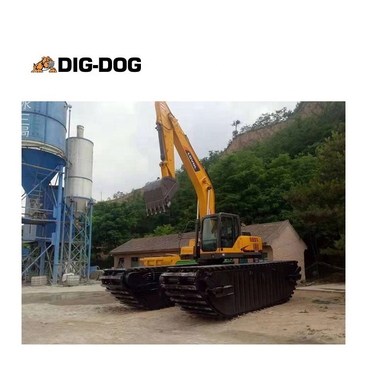 China 20ton Swamp Excavator Mud Dredger amphibious excavator swamp excavator marsh buggy