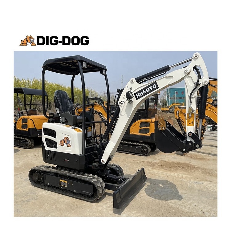 1ton excavator mini kubota engine with side boom 2t excavator cable trench digger from china