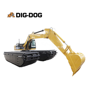 Mini Amphibious Excavator 3-50t Floating Steel Pontoon Marsh Excavator amphibious swamp marsh buggy