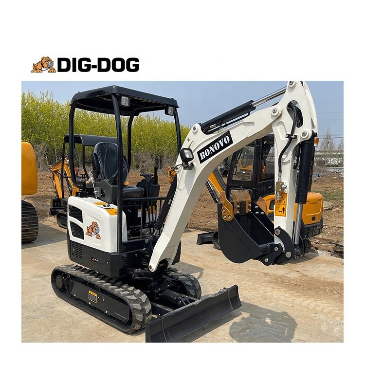 1ton excavator mini kubota engine with side boom 2t excavator cable trench digger from china