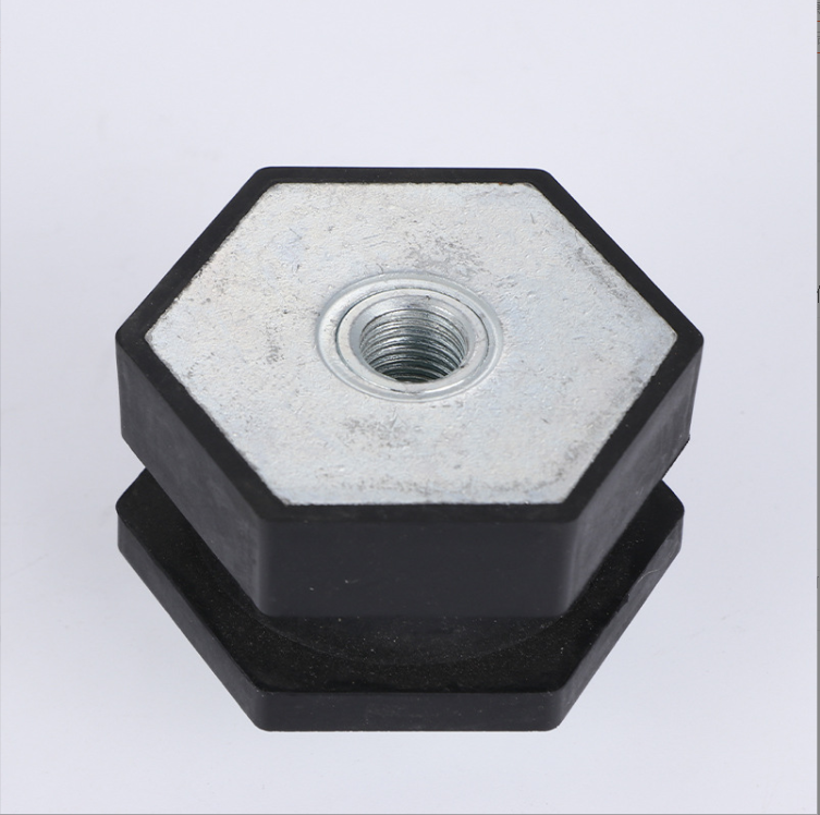 Custom Hexagonal rubber shock absorber engine shock absorber pad foot pneumatic buffer block buffer