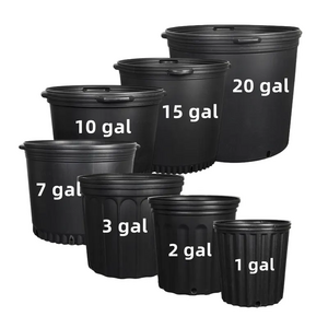 Plastic Gallon Supplier PP Hdpe Black Plant Planter 1 2 3 5 7 10 15 20 Gallon Pot Nursery Pots For Sale