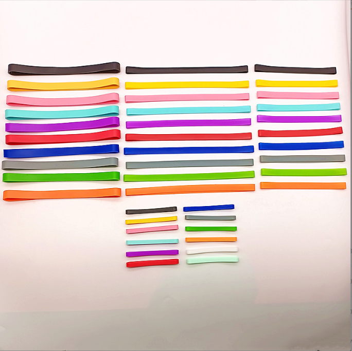 Colorful elastic silicone rubber winding belt silicone rubber binding Rubber band book binding lunch box binding band