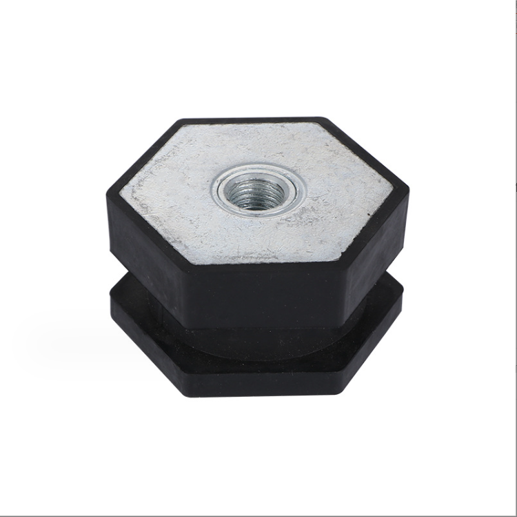 Custom Hexagonal rubber shock absorber engine shock absorber pad foot pneumatic buffer block buffer