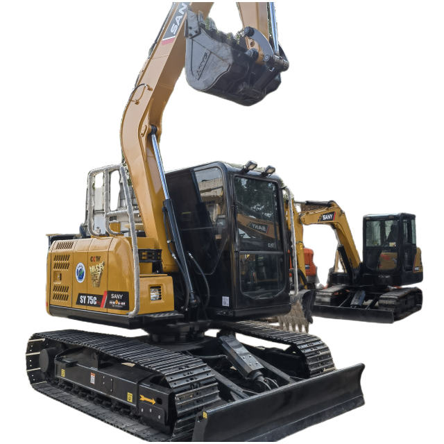 Hot selling used excavator crawler excavator Sany SY75C mini excavator from Sweden on sale