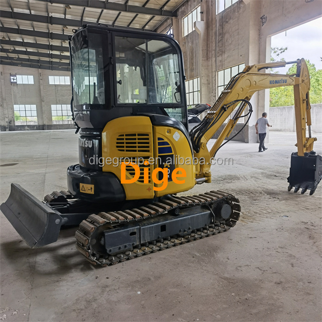 90% new PC30 komatsu hydraulic excavator mini digger in good condition on sale