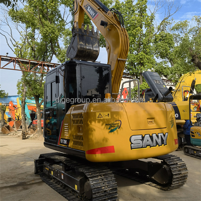 Hot selling used excavator crawler excavator Sany SY75C mini excavator from Sweden on sale