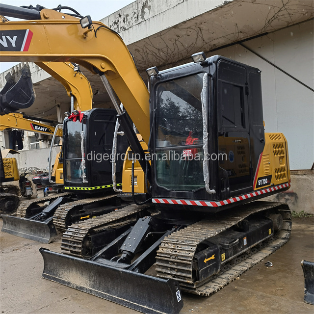 Hot selling used excavator crawler excavator Sany SY75C mini excavator from Sweden on sale