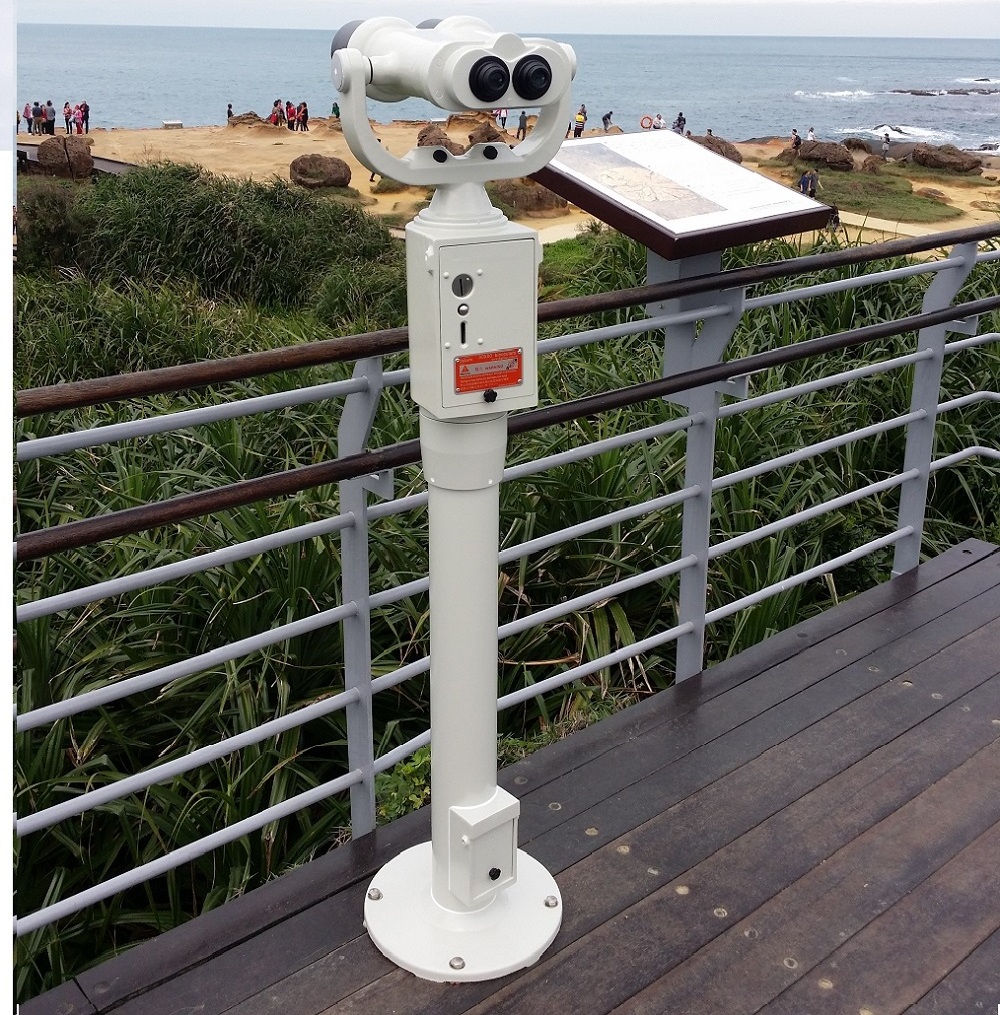 Giant outdoor Waterproof Coin Operated Binoculars  for sightseeing