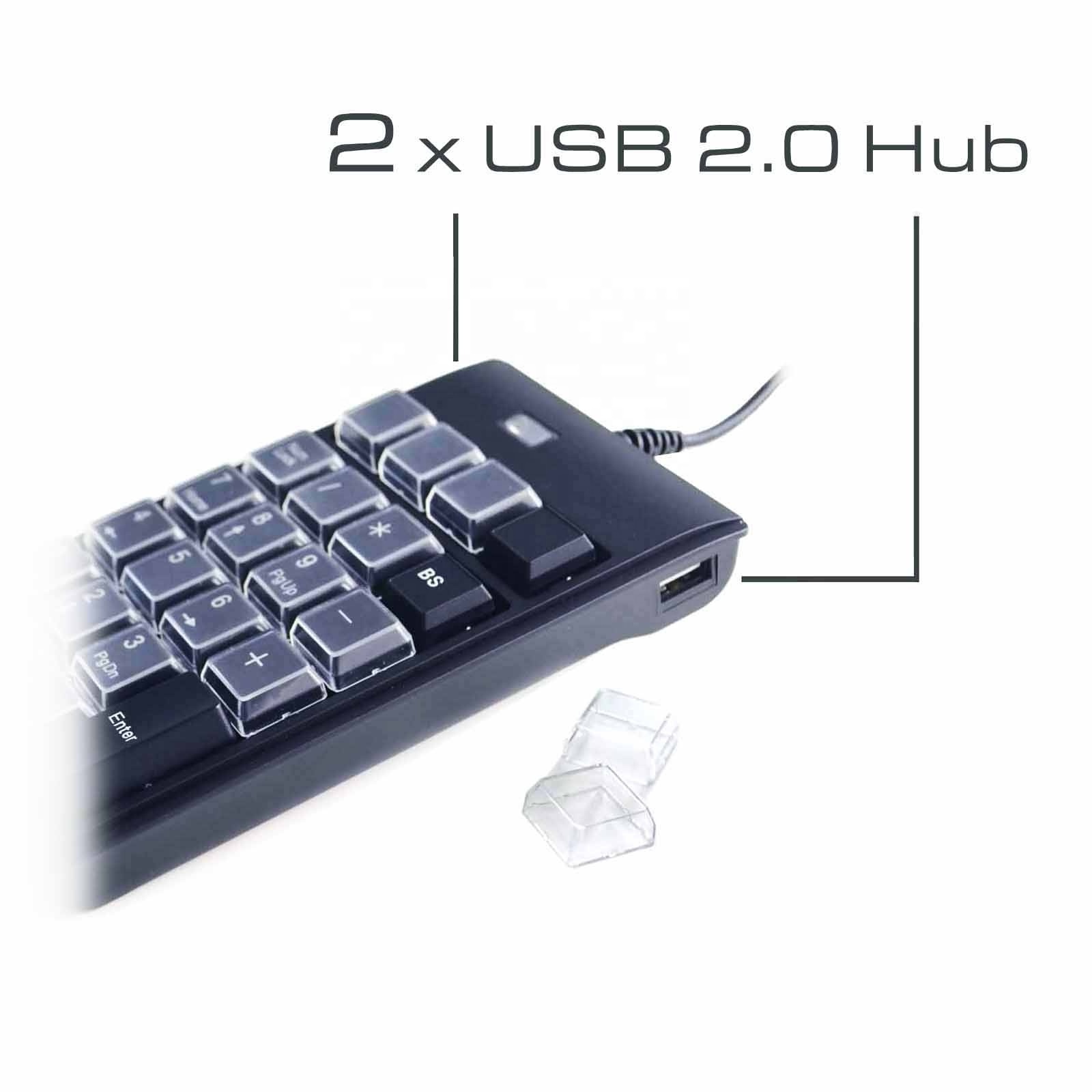 Taiwan Made Hot Selling USB 26 Key Programmable Macro Numeric Keypad Control Pad for Windows