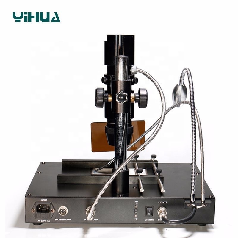 YIHUA Infrared BGA Rework Station 3 In 1 Lead-Free Soldering Station Motherboard Repair Soldering Iron Desoldering Station