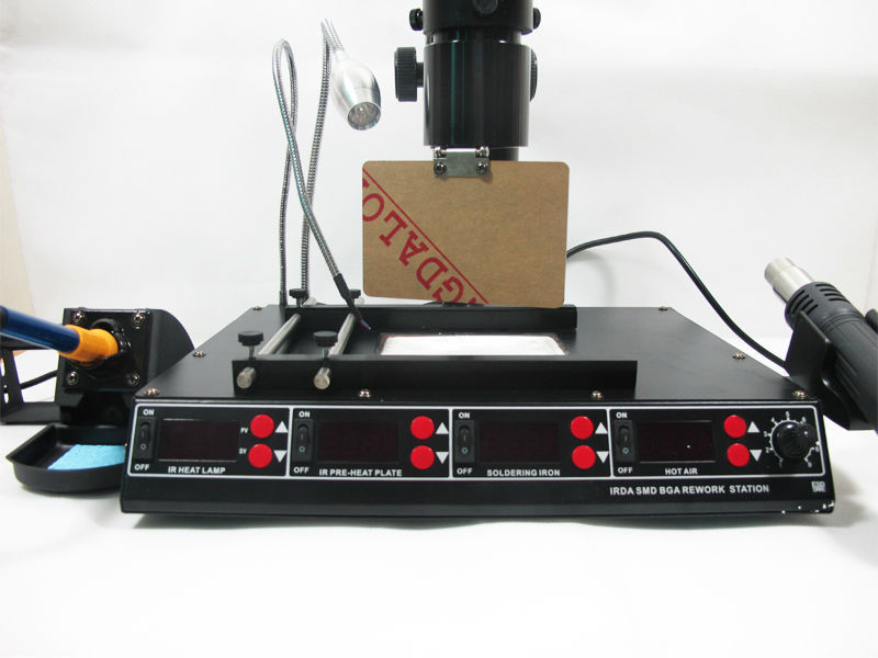 SAIKE 8510D Multifunctional infrared soldering station hot air bga rework station Desoldering station Pcb preheater 220V