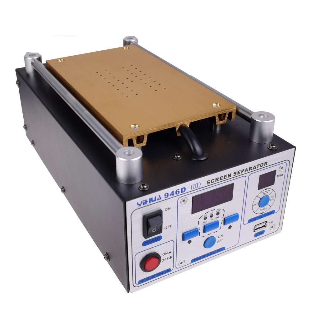 YIHUA 946D-III LCD Screen Remover Vacuum Pump Intelligent Screen Separator With Curing Lamp Built In Vacuum Pump