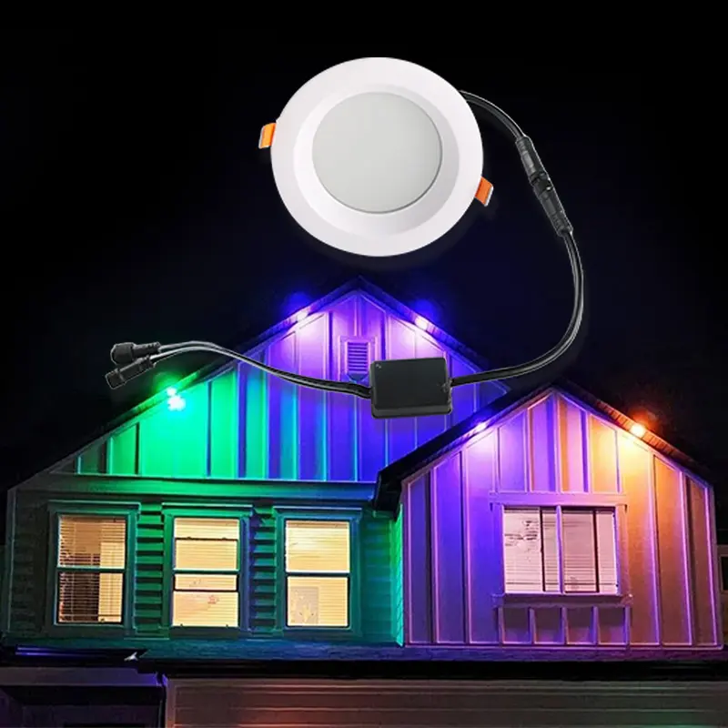 Popular Permanent Christmas Light 30mm RGBW UCS2904 LED Pixel Light IP67 Outdoor Home Decoration