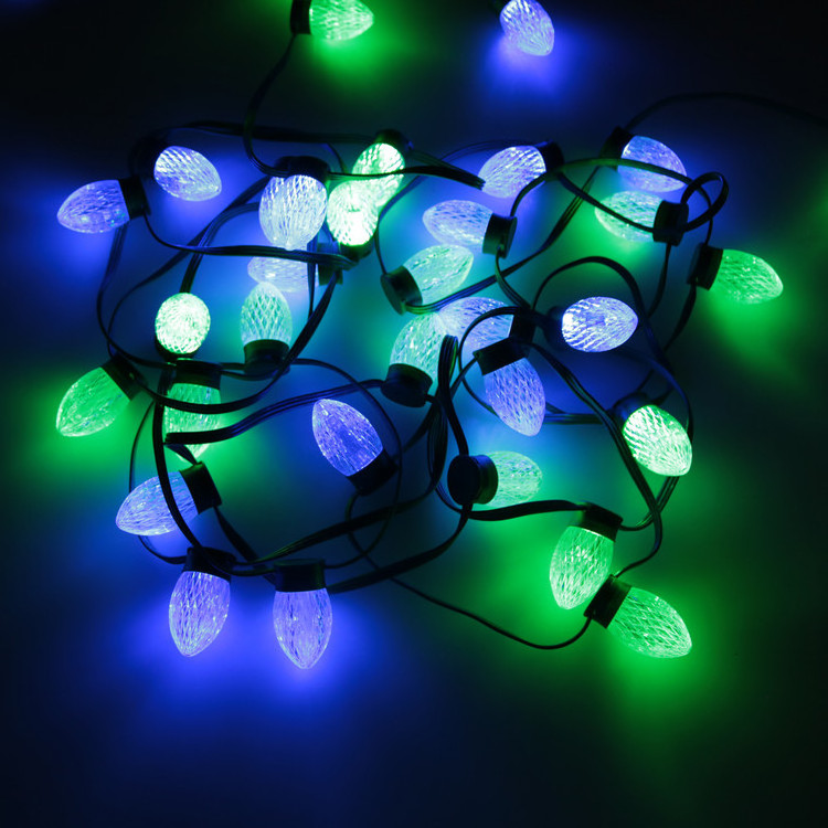 12V Christmas tree curtain ws2811 rgb pixel led light string light christmas decoration light bulb