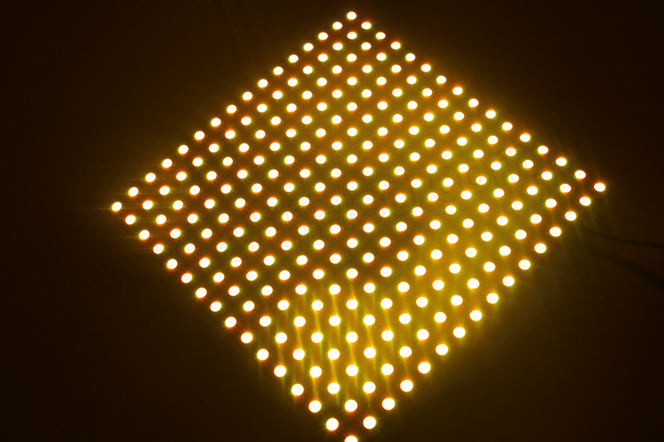 apa102c  3D LED light Matrix flexible screen panel 256 leds