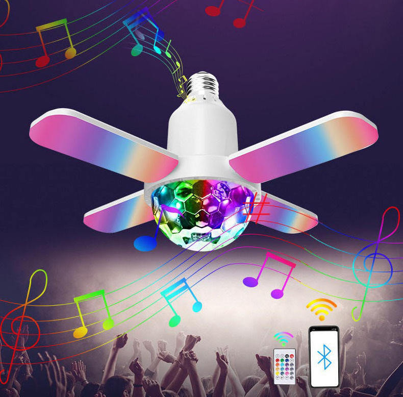 Smart Home Lights Decoration Multi-function Fan 3 In 1 Galaxy Light Projector BT Music Ceiling Light With Speakers