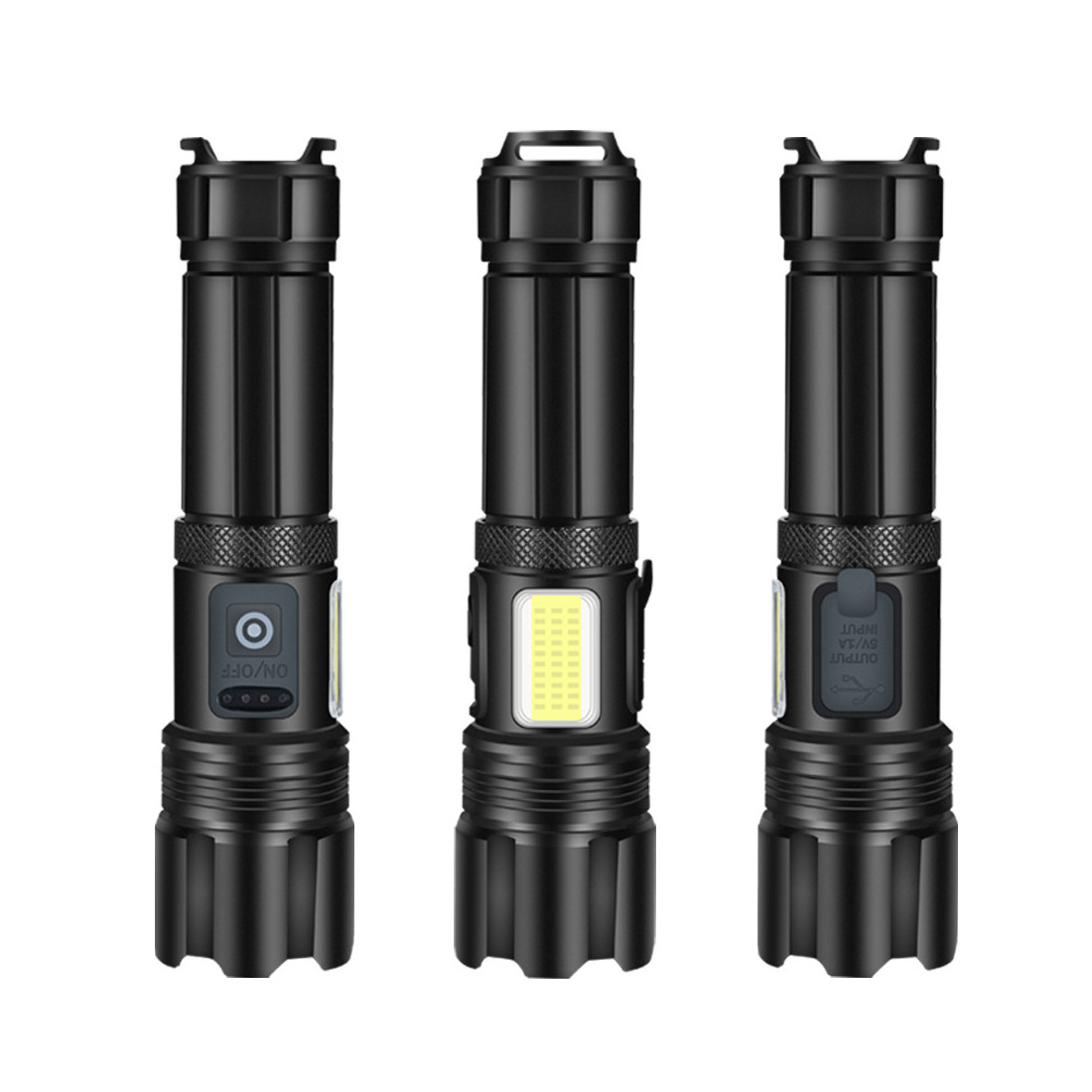 Rechargeable LED Flashlights 90000 Lumens Super Bright Zoomable Waterproof 5 Modes Handheld Flashlight for Camping Emergency