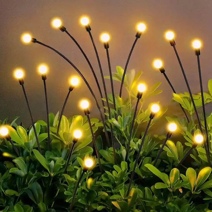 Outdoor Solar Light Waterproof Holiday Firework 6/8/10 Heads Led Solar Firefly Garden Light Christmas Lights Outdoor Waterproof