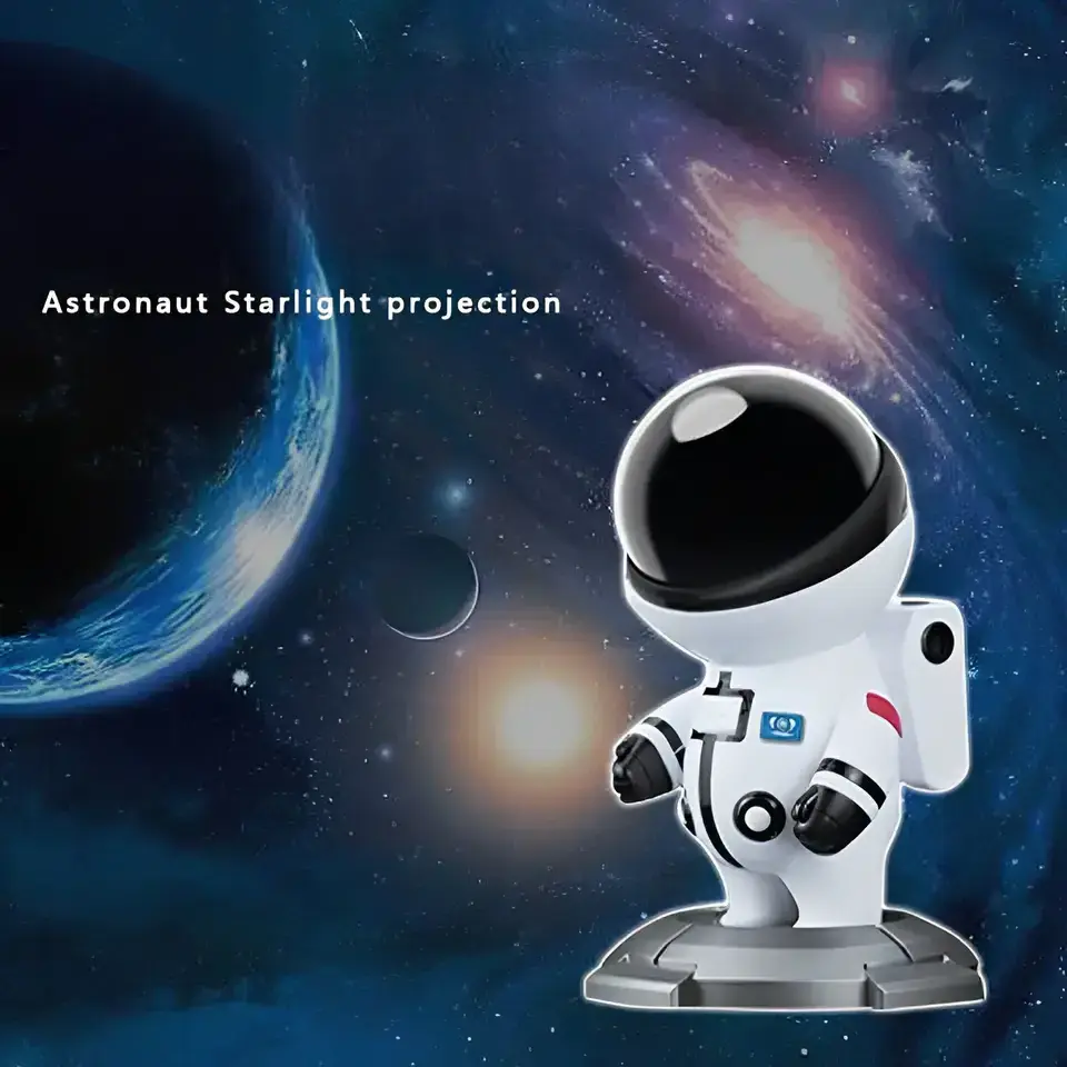 Neon Hot Sale RGB LED Space Man Astronauta Astronaut Lights Lamp 360 Degree Remote Control USB Laser LED Galaxi Star Projector