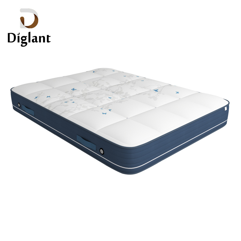 D83 6 inch continuous 8 inches high density coil customized size custom designed memory foam cushion hotel bed sheets