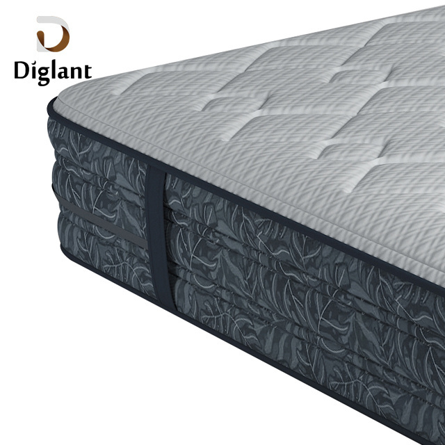 D57 Diglant hotel bedroom furniture bed 3d soft compressed sponge queen size hotel high quality euro promotion spring mattress