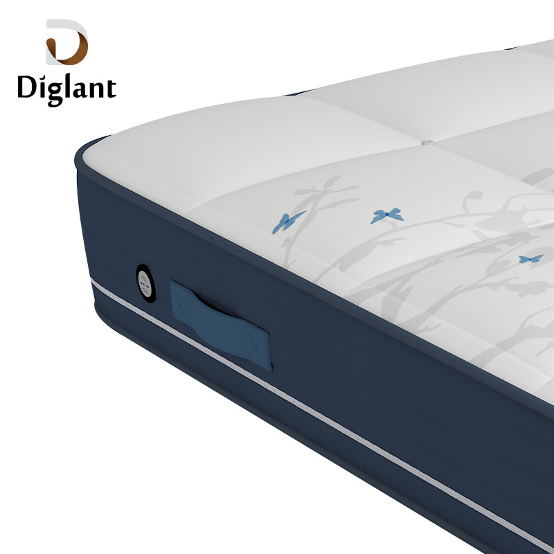 D83 6 inch continuous 8 inches high density coil customized size custom designed memory foam cushion hotel bed sheets