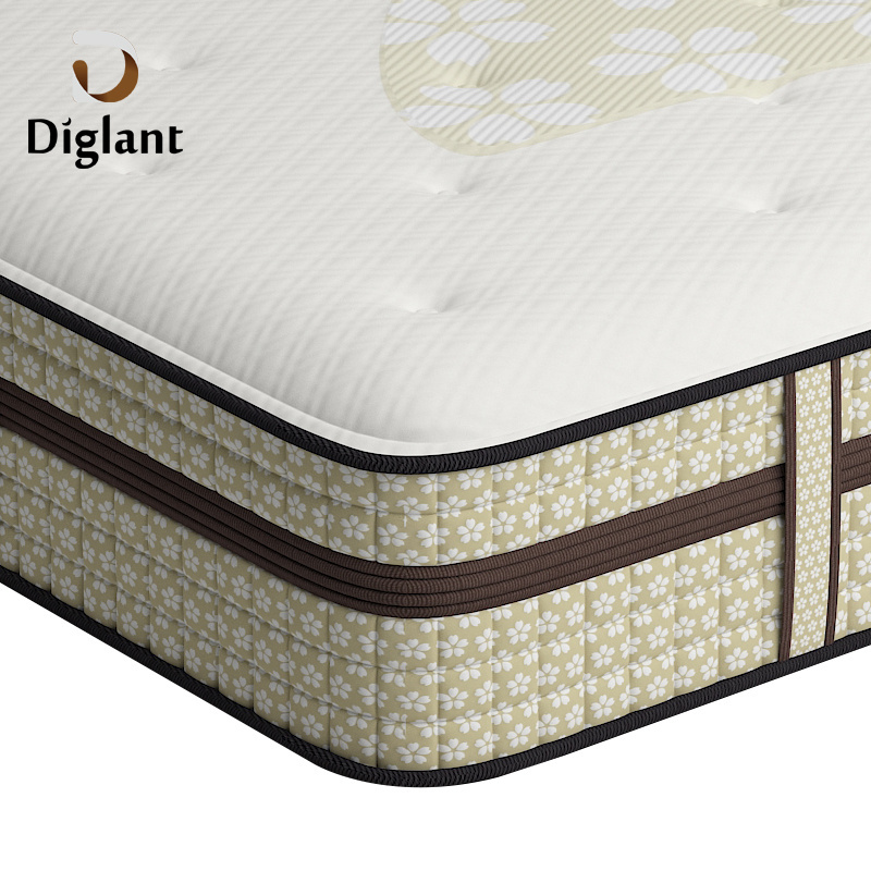 D98 double euro 10 inch cheap 3-zone pocket spring coir 4 star hotel custom designed high density germany mattress