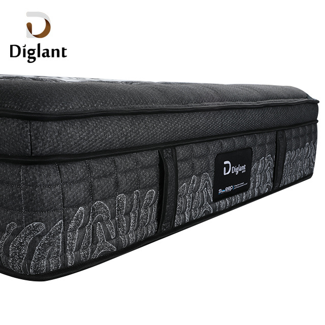 Fire-retardant compressed medium foam bed mattress