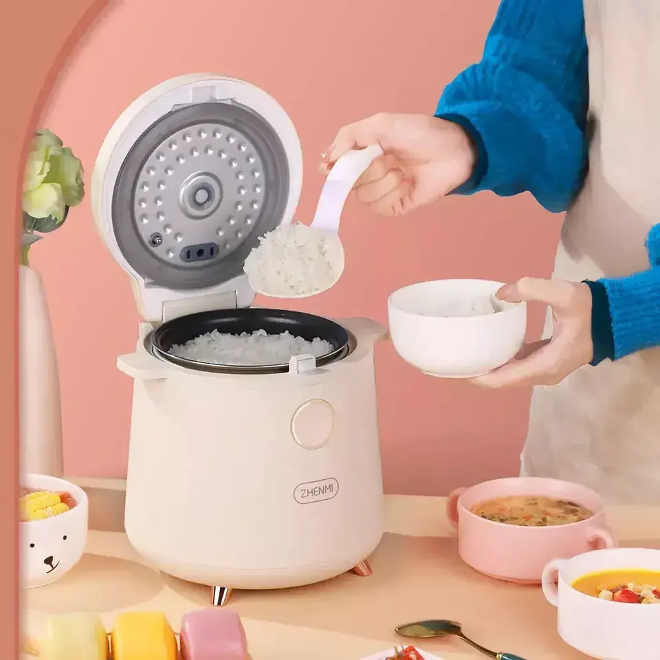 ZHENMI Mini Rice Cooker 1.5L Baby Porridge Cake Maker For 1-2 Person The Household Cook Machine ZMFB-201 24H Appointment