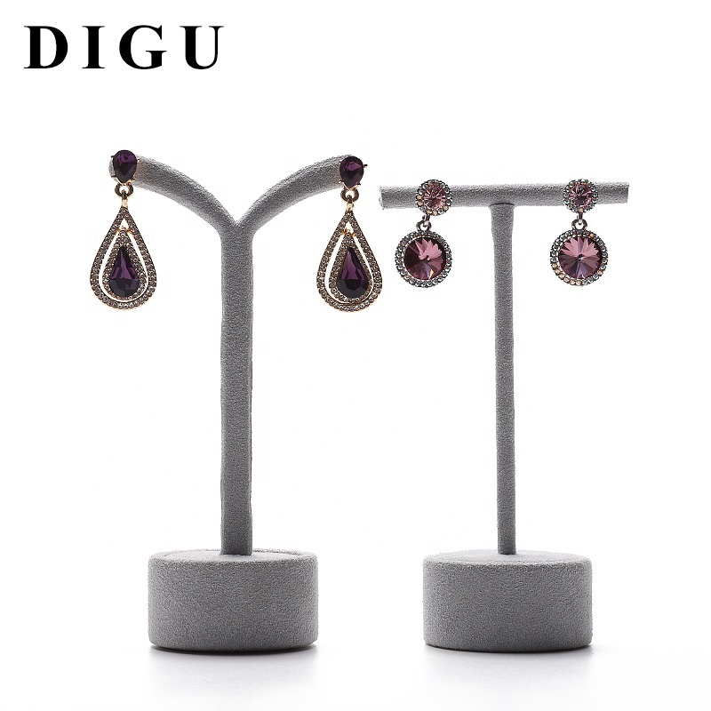 DIGU Luxury custom high quality  jewelry exhibitor organizer holder earring display stand studs earrings props