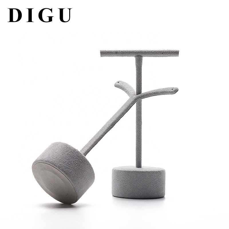 DIGU Luxury custom high quality  jewelry exhibitor organizer holder earring display stand studs earrings props