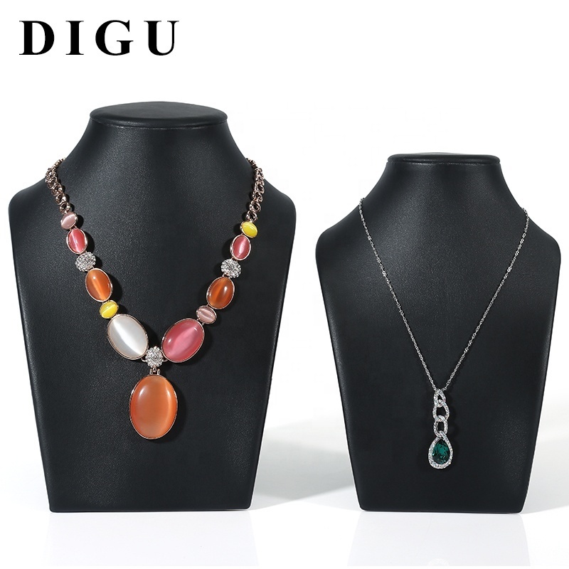 Jewelry shop showcase mannequin necklace display bust stand cortical pendant display stands