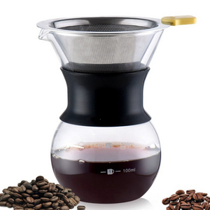 Diguo 400ml Glass Hand Drip Pour Over Coffee Share Pot With Filter Set