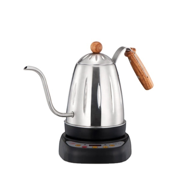 Diguo 700ml 24Oz Black Color Electric Variable Temperature Setting Stainless Steel Gooseneck Coffee Kettle