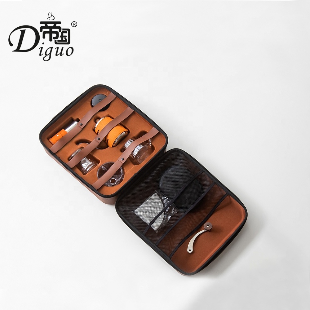 Diguo portable pour over 550ml coffee travel bag maker set with gift box