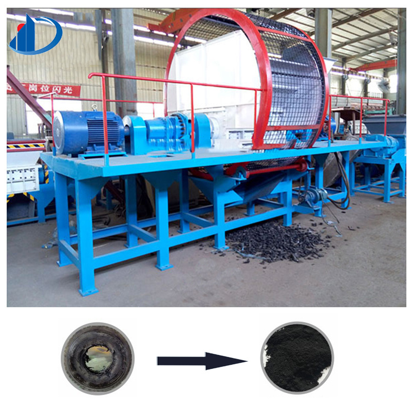 Industrial Plastic Crusher Machine Tire Shredder Waste Recycling Machine  Rubber Shredding Machine