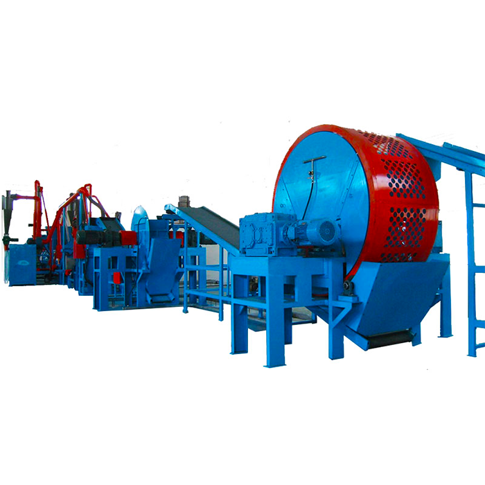 Waste Small Portable Tire Shredder Line Tyre Recycling Equipment Used Tyre Manufacturing Plant For Sale