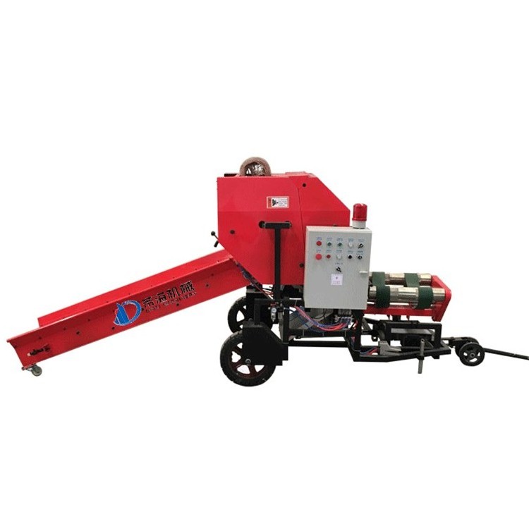 Hydraulic Pressure Mini Manual Hay Grass Harvester With Baler Machine, Straw Baler Machine Shavings Press Baler