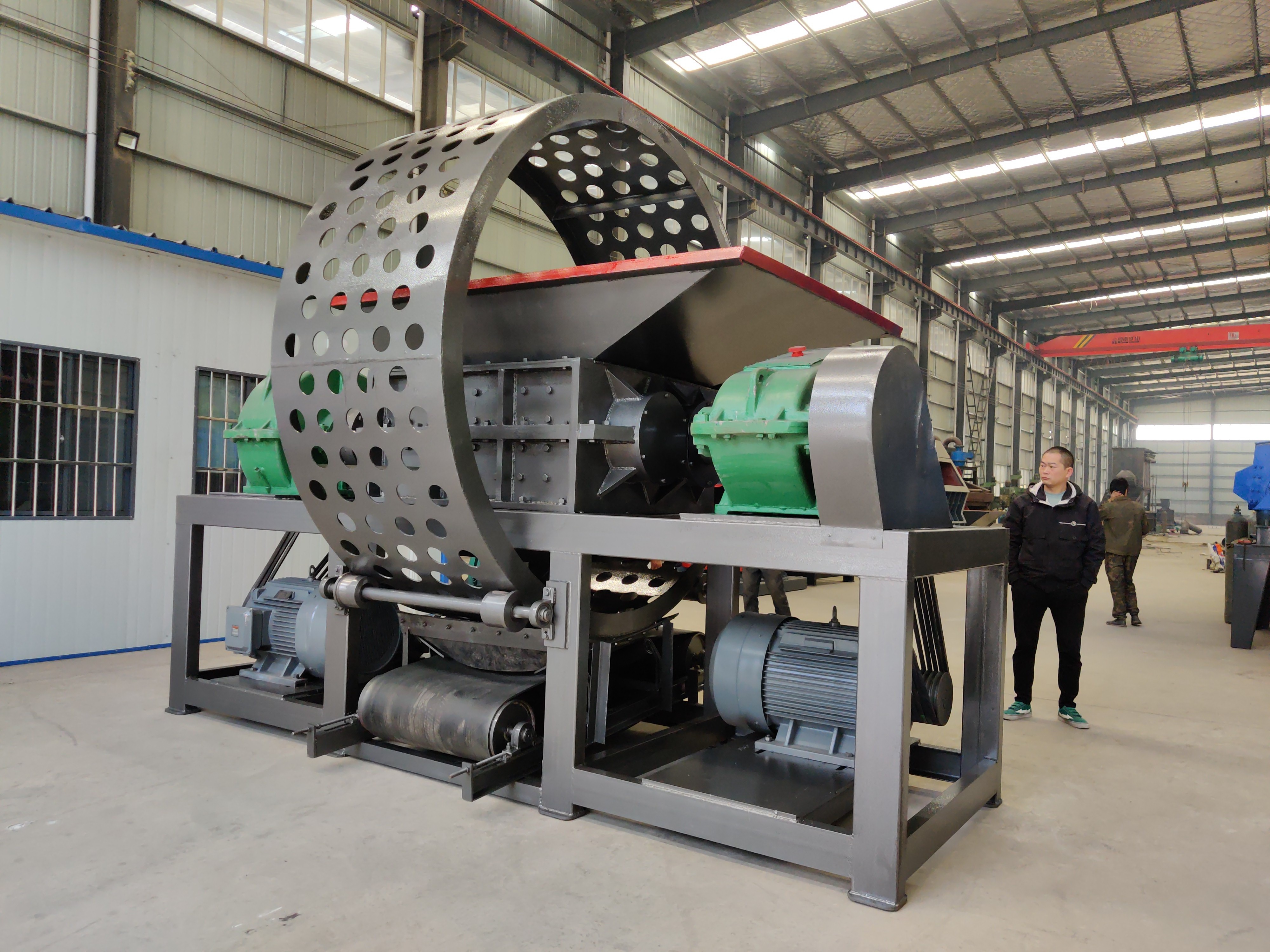 Automatic Tyre Recycling Shredder Waste Tire Cursher Machine Tyre Shredding Machine Equipment