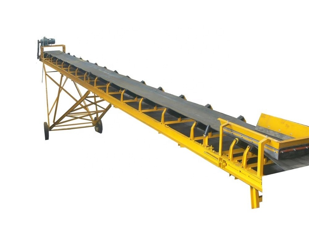 Used pvc slope stone crusher black conveyor belt scarp making machine supplier for wood