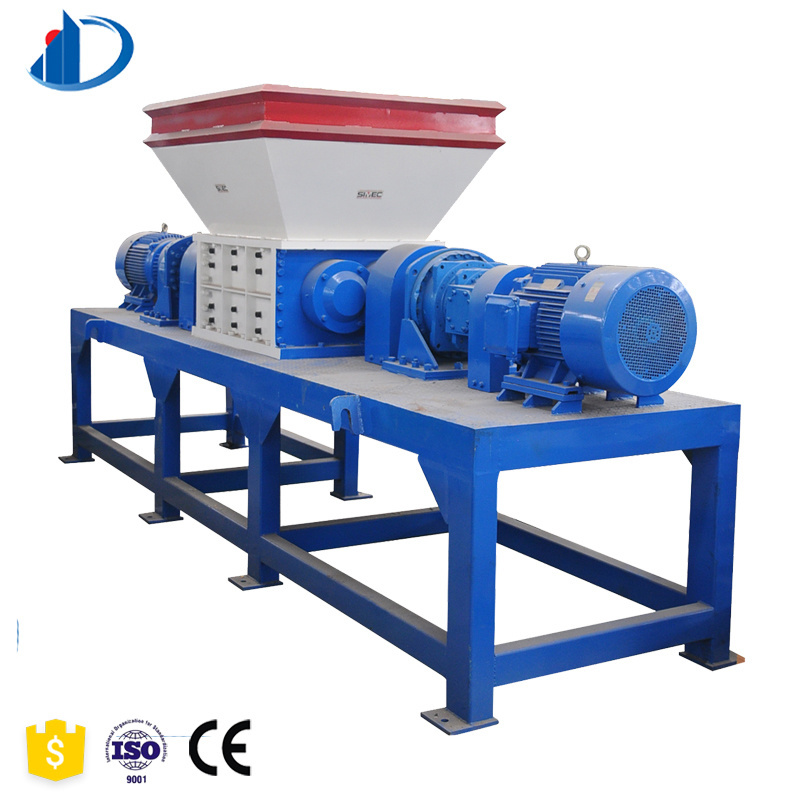 Industrial Plastic Crusher Machine Tire Shredder Waste Recycling Machine  Rubber Shredding Machine