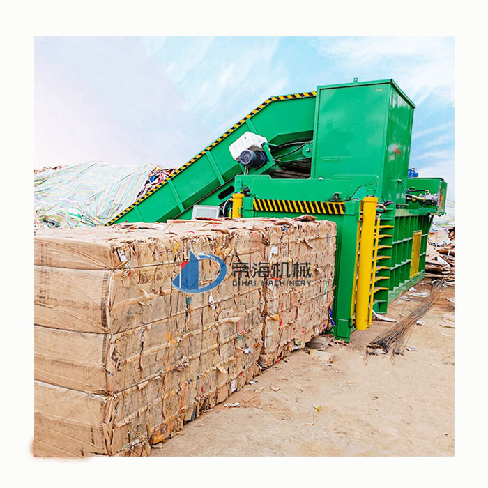 2024 Popular Hydraulic Horizontal Baler Press Machine Waste Paper Baling Press Machine/Plastic Bottle Compressor Machine