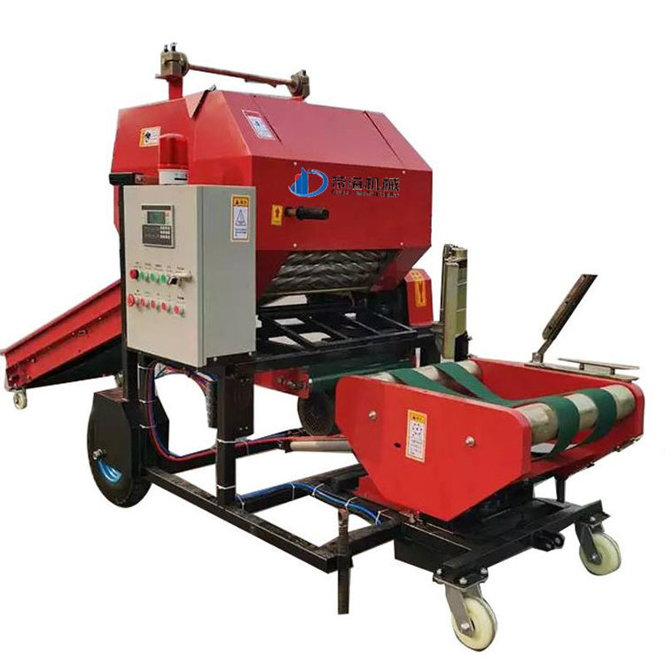 Hydraulic Pressure Mini Manual Hay Grass Harvester With Baler Machine, Straw Baler Machine Shavings Press Baler