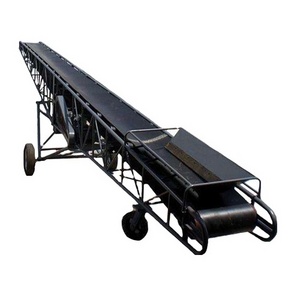 Adjustable height tilting sawdust salt V type belt conveyor truck system price for stone crusher