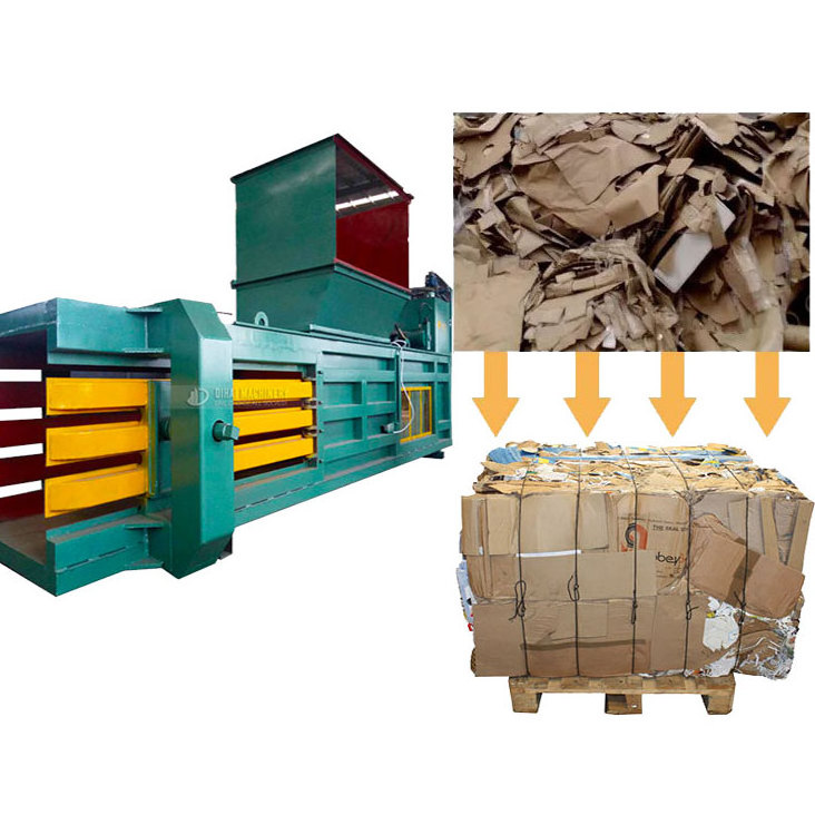 2024 Popular Hydraulic Horizontal Baler Press Machine Waste Paper Baling Press Machine/Plastic Bottle Compressor Machine