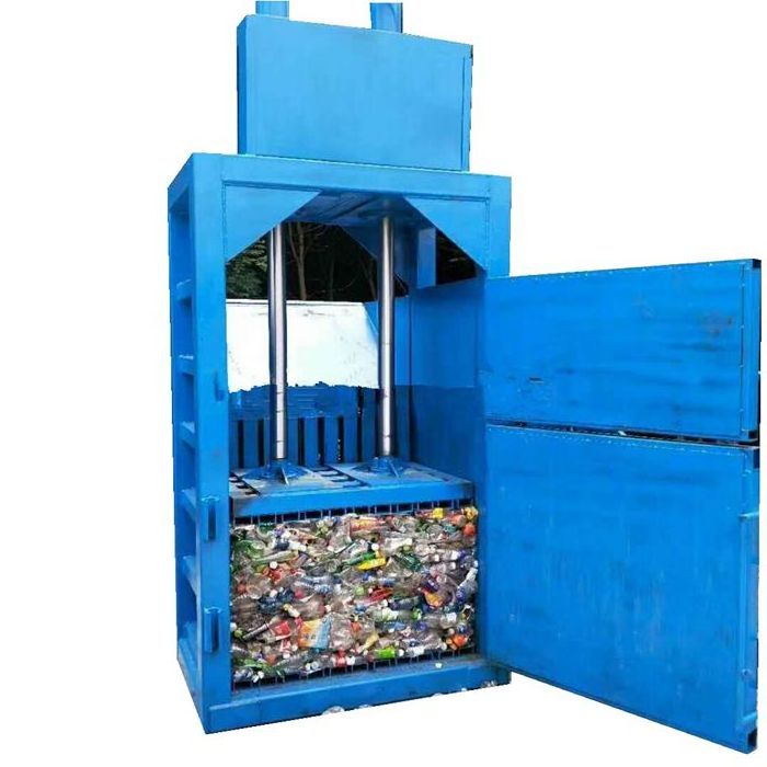 Pressing Machine For Plastic Bottle Automatic Waste Compactor Plastic Cans Recycling Baler Machine