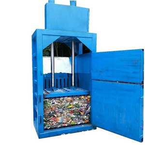 Pressing Machine For Plastic Bottle Automatic Waste Compactor Plastic Cans Recycling Baler Machine