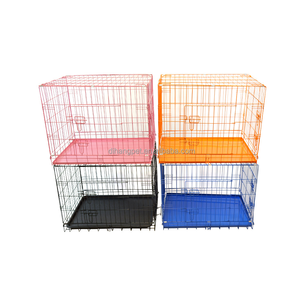 Double Doors Colored Metal Pet Crate/Dog Cage