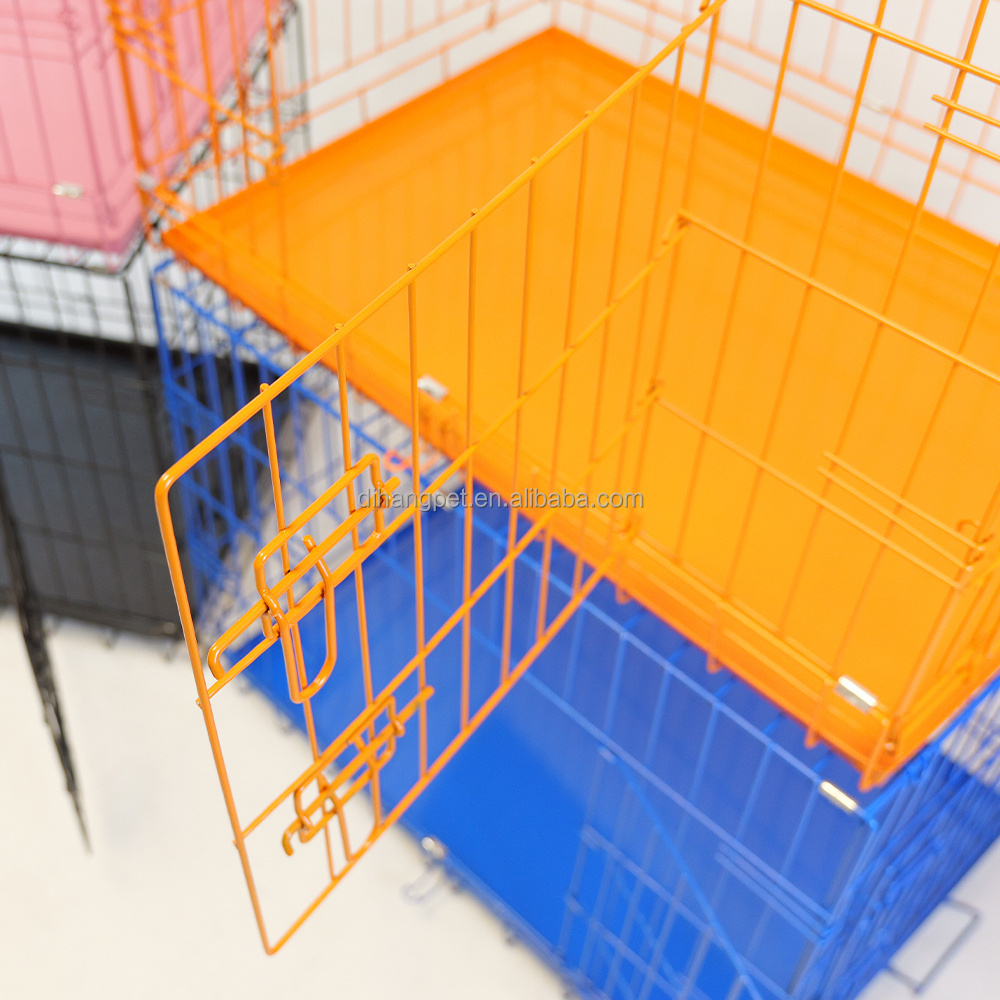 Double Doors Colored Metal Pet Crate/Dog Cage